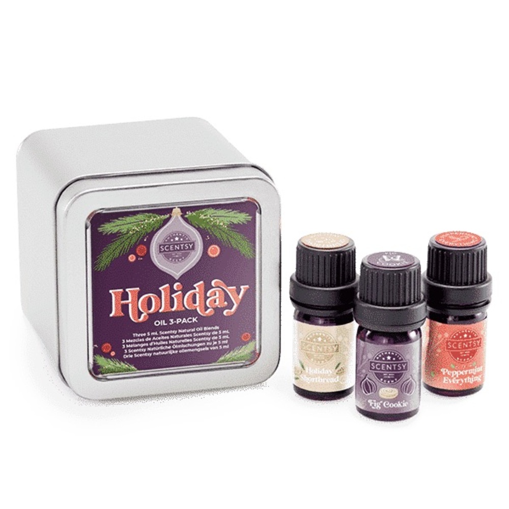 Scentsy Holiday Oil 3 pack- new in box- $18